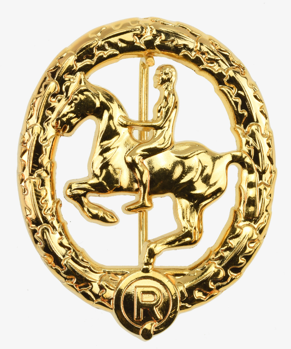 German Rider Badge 1st Class Gold 1930